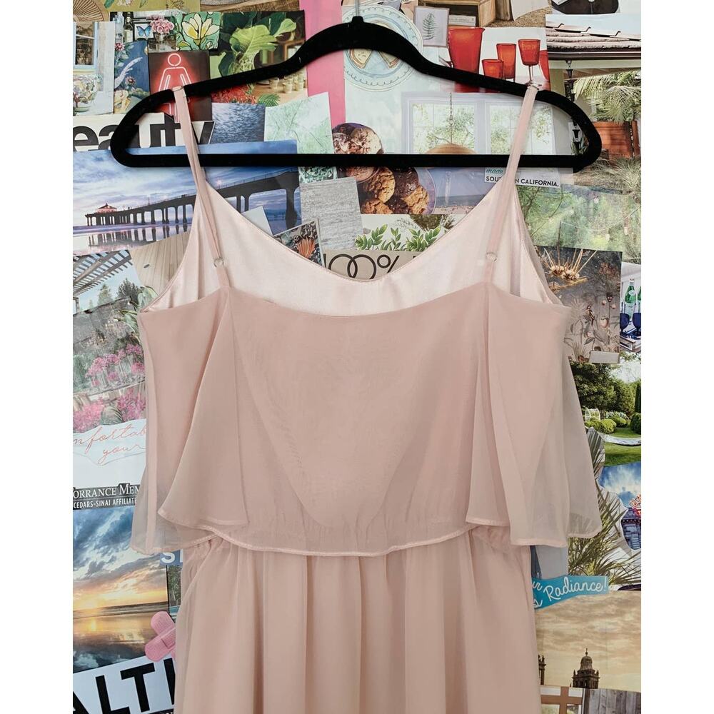 Light Pink Ceremony by Joanna August Dani Formal Evening Gown M - Picture 7 of 11